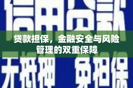 固阳贷款担保，金融安全与风险管理的双重保障