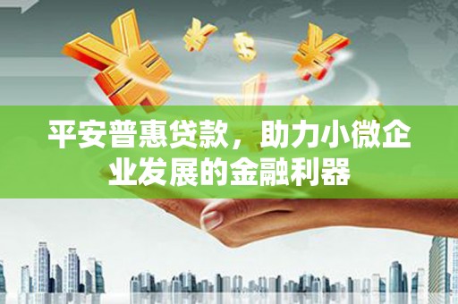 固阳平安普惠贷款，助力小微企业发展的金融利器