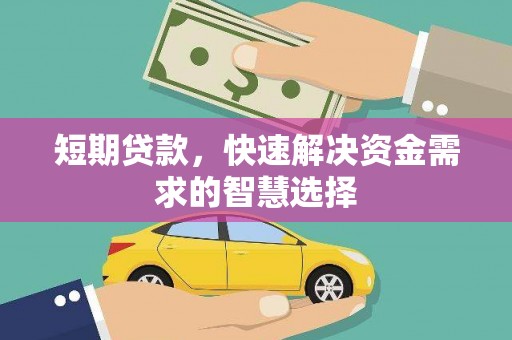 固阳短期贷款，快速解决资金需求的智慧选择