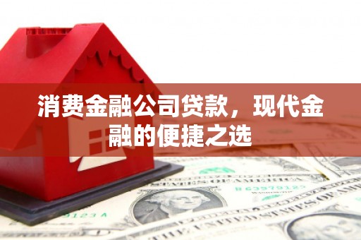 固阳消费金融公司贷款，现代金融的便捷之选