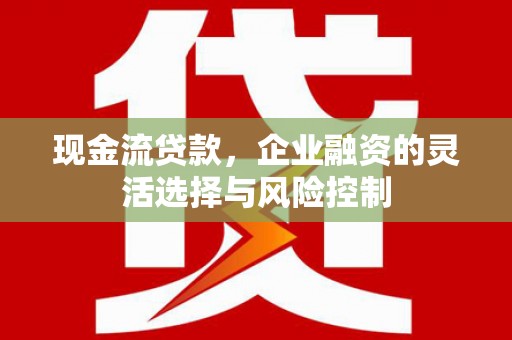 固阳现金流贷款，企业融资的灵活选择与风险控制