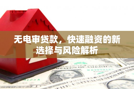 固阳无电审贷款，快速融资的新选择与风险解析