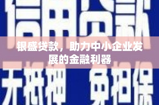 固阳银盛贷款，助力中小企业发展的金融利器