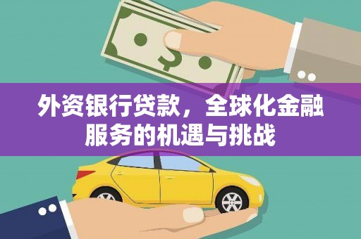 固阳外资银行贷款，全球化金融服务的机遇与挑战