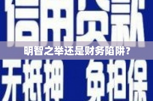 固阳明智之举还是财务陷阱？
