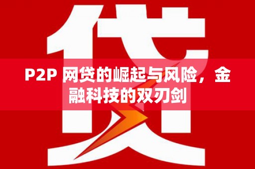 固阳P2P 网贷的崛起与风险，金融科技的双刃剑