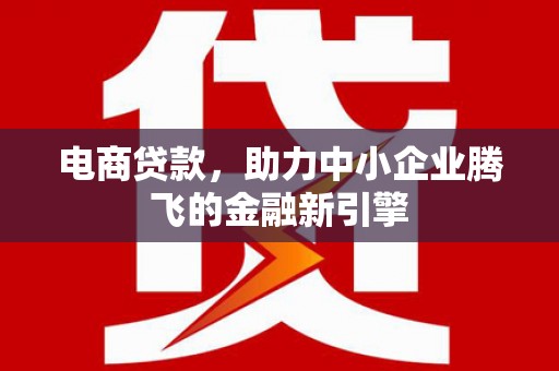 固阳电商贷款，助力中小企业腾飞的金融新引擎