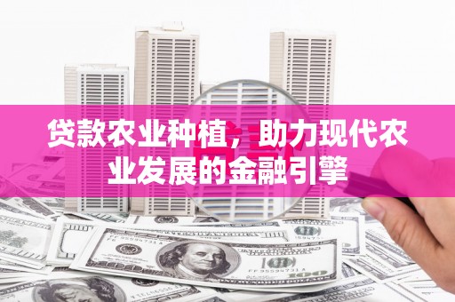 固阳贷款农业种植，助力现代农业发展的金融引擎