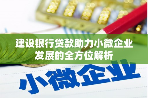 固阳建设银行贷款助力小微企业发展的全方位解析