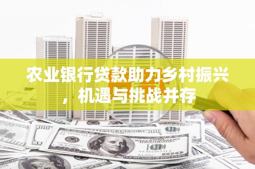 固阳农业银行贷款助力乡村振兴，机遇与挑战并存