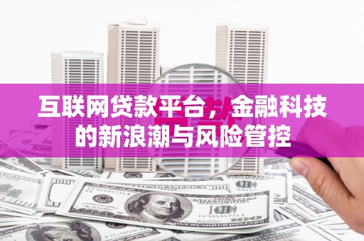 固阳互联网贷款平台，金融科技的新浪潮与风险管控