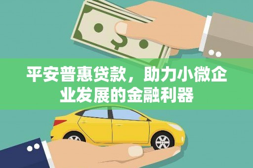 固阳平安普惠贷款，助力小微企业发展的金融利器