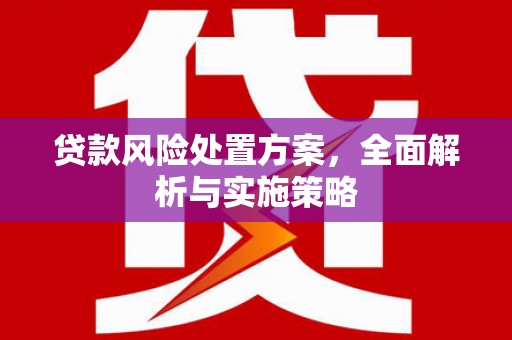 固阳贷款风险处置方案，全面解析与实施策略