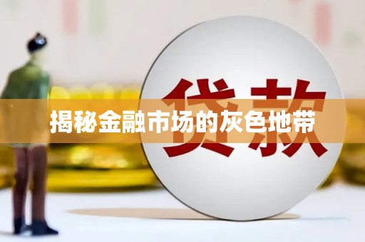 固阳揭秘金融市场的灰色地带