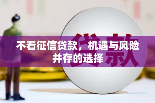 固阳不看征信贷款，机遇与风险并存的选择